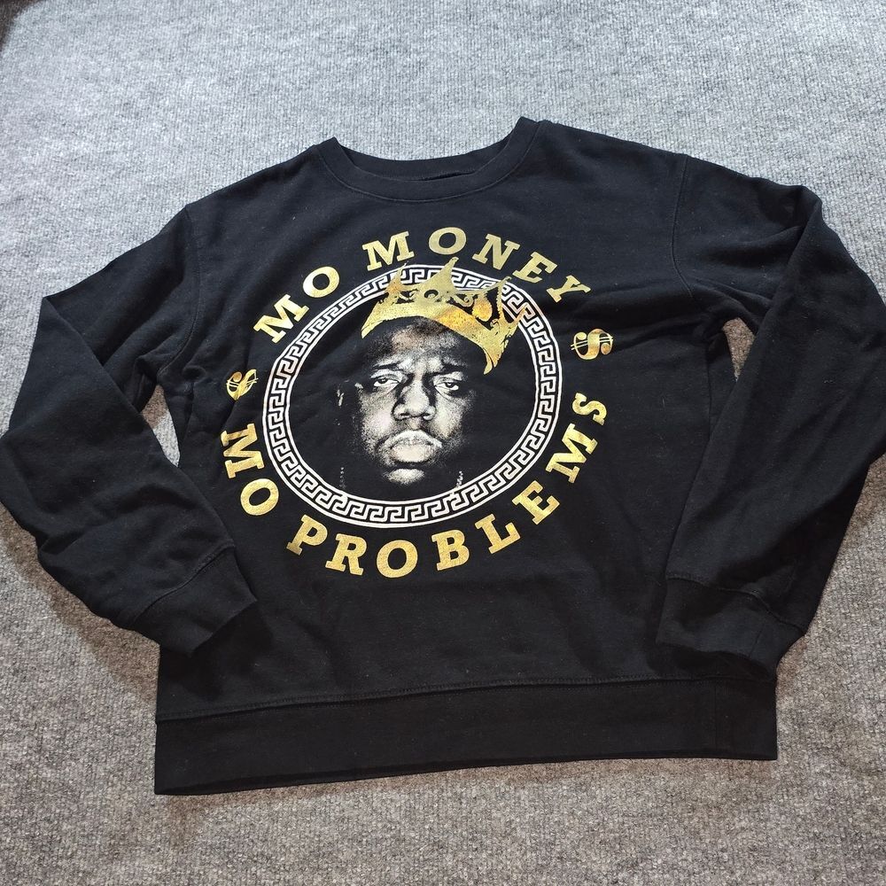 Notorious BIG Biggie Smalls Sweatshirt Mens M Black Hip Hop Rap Graphic Crewneck
